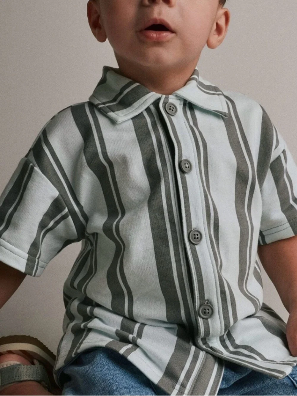 Otter Avenue Toddler Button-Down  Stripe Shirt